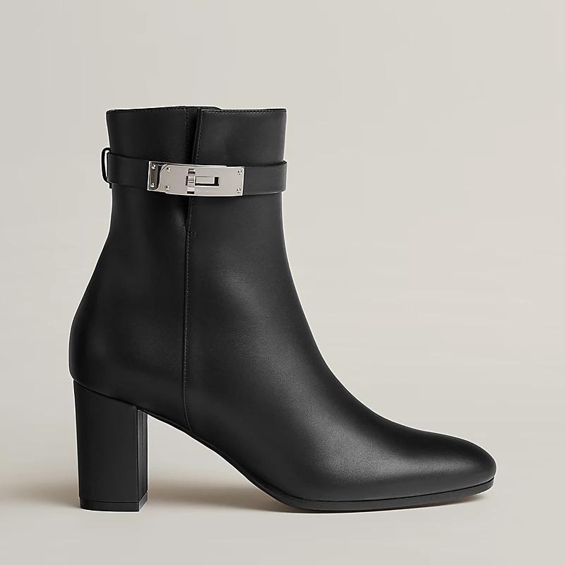 Giày Hermes Saint Germain Ankle Boot Nữ Đen